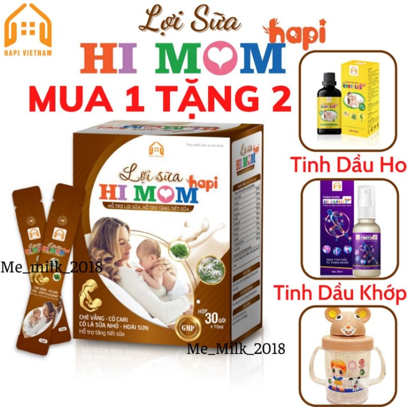 Lợi Sữa Hi Mom - Giúp Tăng Tiết Sữa, Mát Sữa, Thông Tắc Tuyến Sữa, Lợi Sữa Hapi [CHÍNH HÃNG]