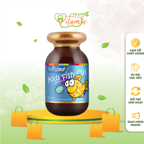 Viên uống dầu cá hỗ trợ sáng mắt, phát triển trí não cho bé SpringLeaf ...