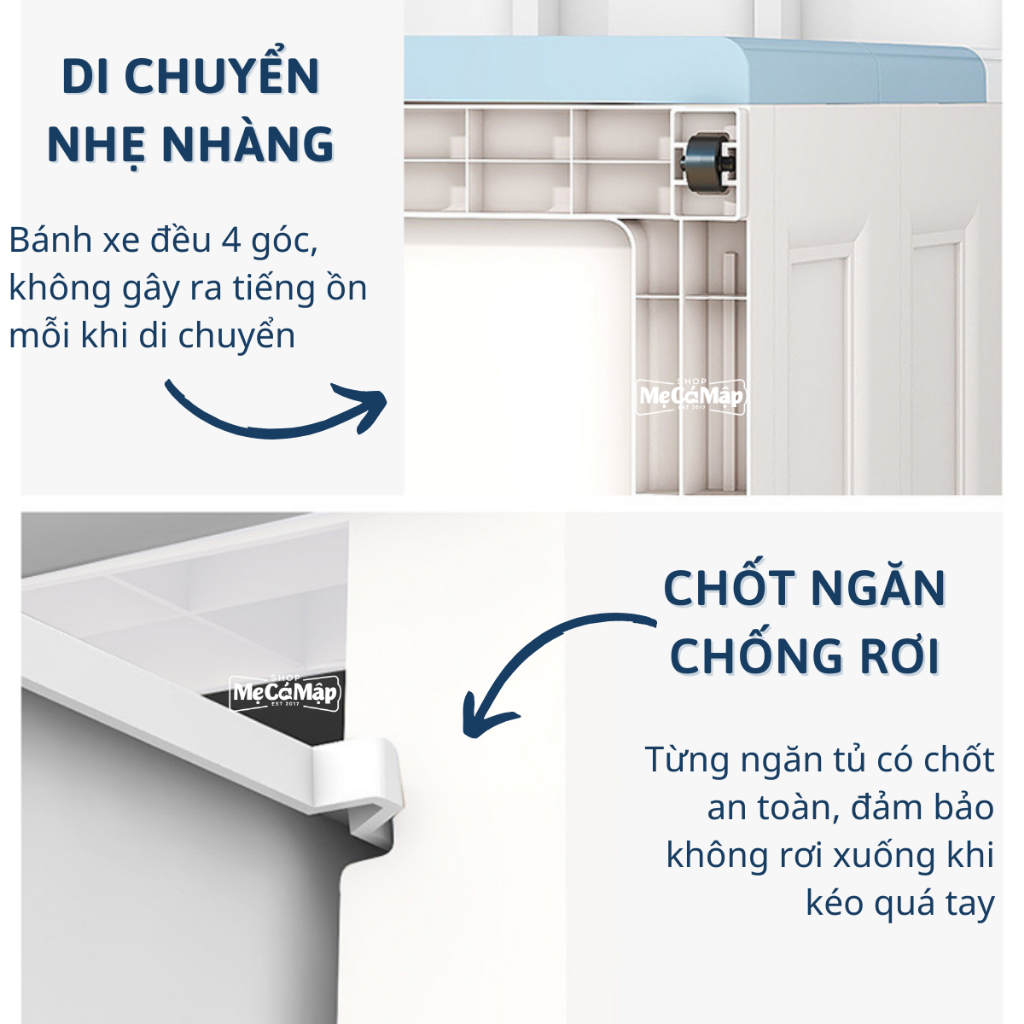 Tủ Nhựa Cho Bé Pakey Chính Hãng, Tủ Quần Áo Trẻ Em Nhiều Ngăn Có Bánh Xe, Mẫu Mới Nhất 2026