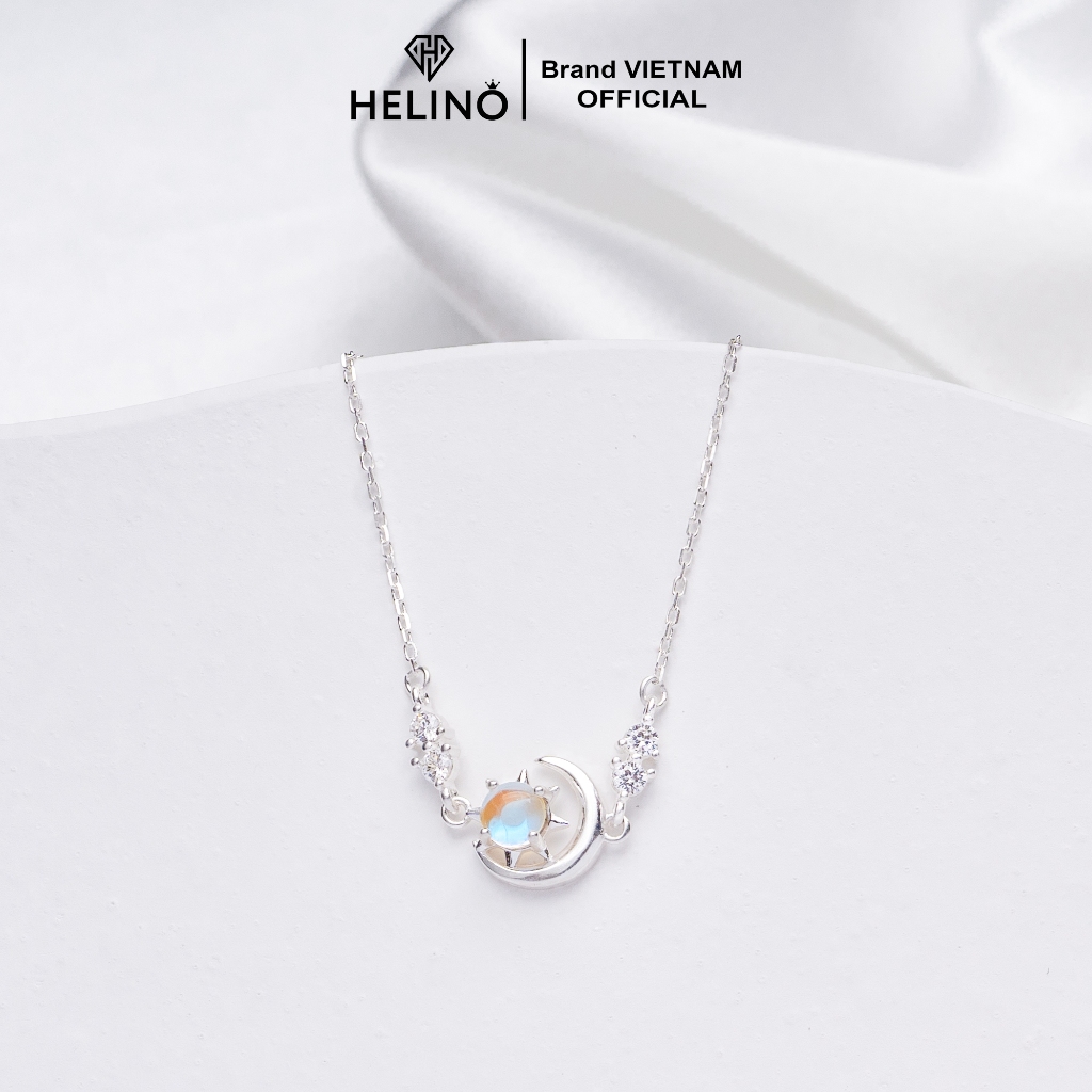 Ảnh Lắc tay bạc nữ HELINO Nhật Nguyệt đá Moonstone đổi màu V25 4