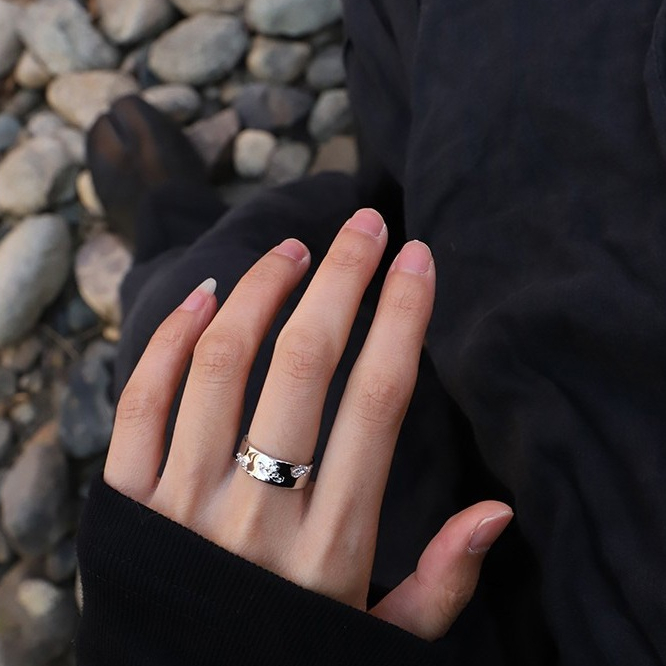 Nhẫn Titan Nam Cá Tính, Nhẫn Unisex Không Gỉ Thời Trang Coolmen Nhiều ...