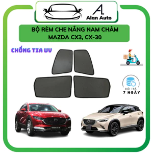 Rèm che nắng ô tô Mazda Cx3, Cx 30, che nắng hút nam châm theo xe, bộ 4 cánh. Hàng tốt