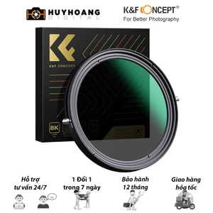 Kính lọc 2 in 1 CPL ND2-32 K&F CONCEPT Series Nano X- quay 8k, kháng nước, chống xước, chống bụi 82MM
