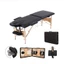 Giường Vali Gấp Gọn Chân Inox Chân Gỗ, Giường Spa Phun Xăm, Chăm Sóc Da Nối Mi Massage