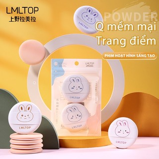 Bộ 2 Bông Mút Tán Trang Điểm Hình Thỏ LMLTOP Dễ Thương Giúp Tán Kem Nền Cushion Phấn Phủ Hiệu Quả - LMLTOP