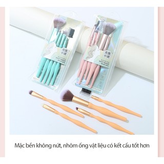 Set 5 Cọ Trang Điểm LMLTOP - Bộ Dụng Cụ Trang Điểm Cá Nhân Make Up Làm Đẹp Chuyên Dụng Nhỏ Gọn Tiện Lợi - LMLTOP