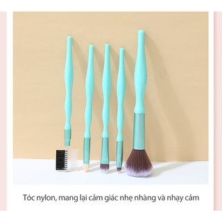 Set 5 Cọ Trang Điểm LMLTOP - Bộ Dụng Cụ Trang Điểm Cá Nhân Make Up Làm Đẹp Chuyên Dụng Nhỏ Gọn Tiện Lợi - LMLTOP