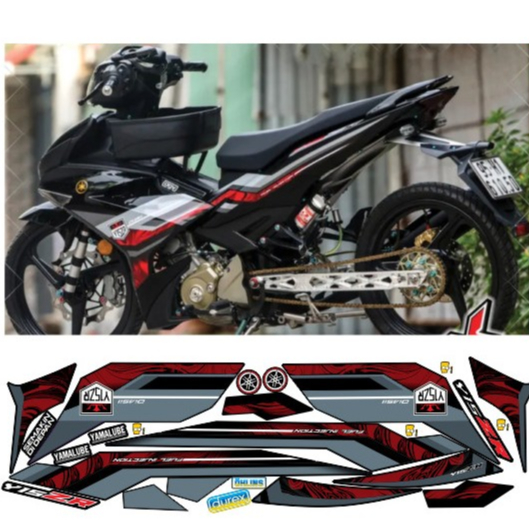 tem rời exciter 150 mẫu y15zr cao cấp chất lieuj in 3 lớp chống nước không phai màu.