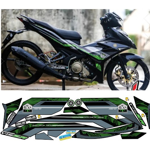 tem rời exciter 150 mẫu y15zr cao cấp chất lieuj in 3 lớp chống nước không phai màu.