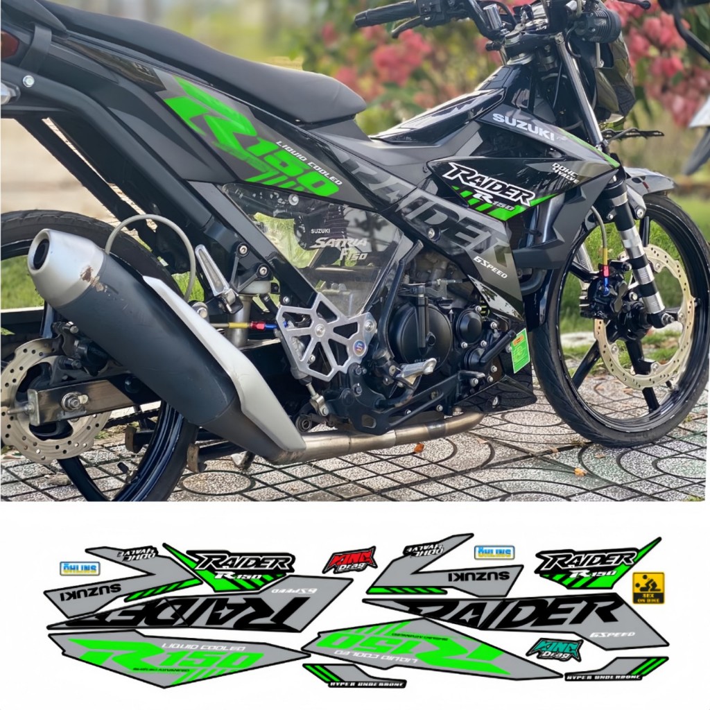 TEM RỜI RAIDER 150 CAO CẤP CHẤT LIEUJ IN 3 LỚP