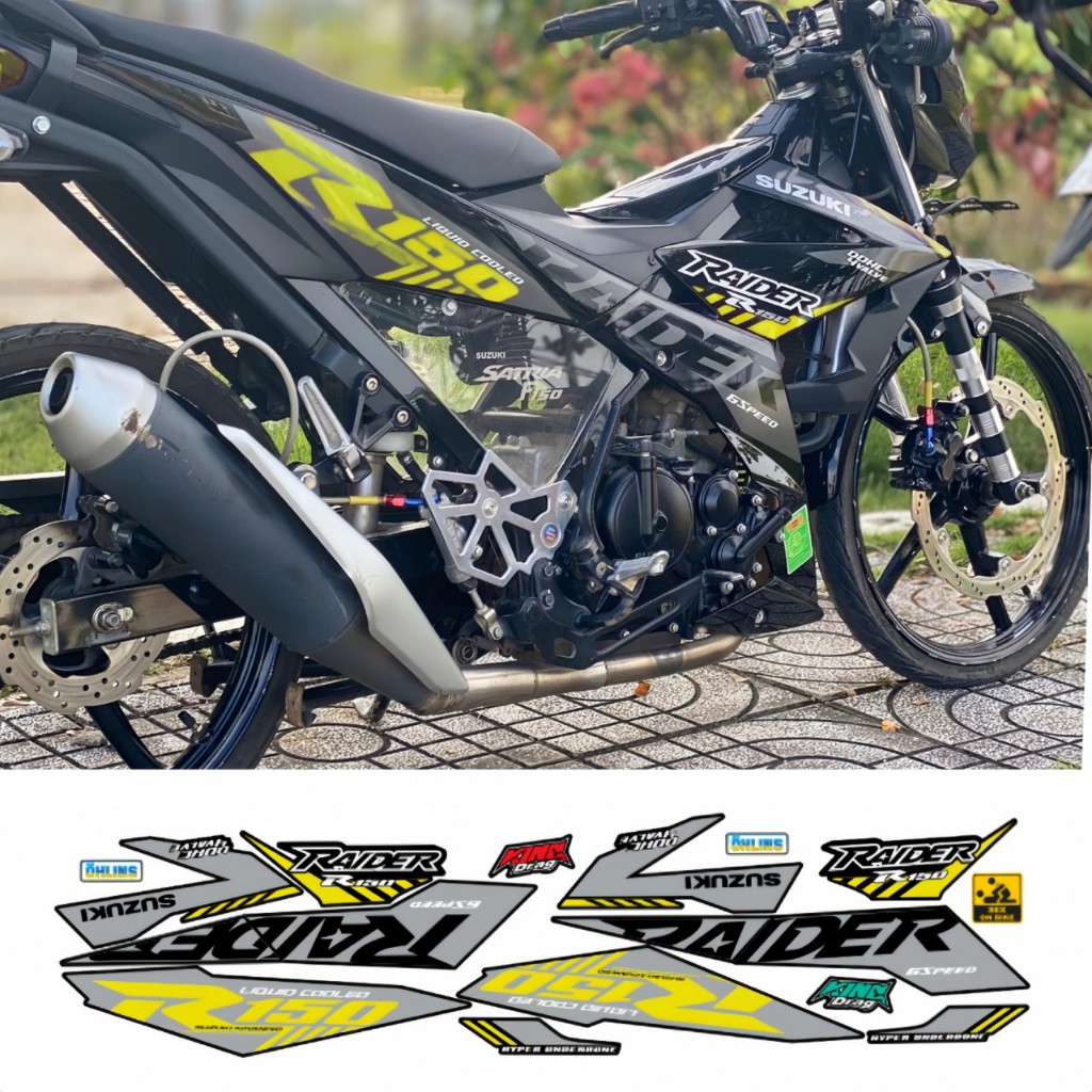 TEM RỜI RAIDER 150 CAO CẤP CHẤT LIEUJ IN 3 LỚP