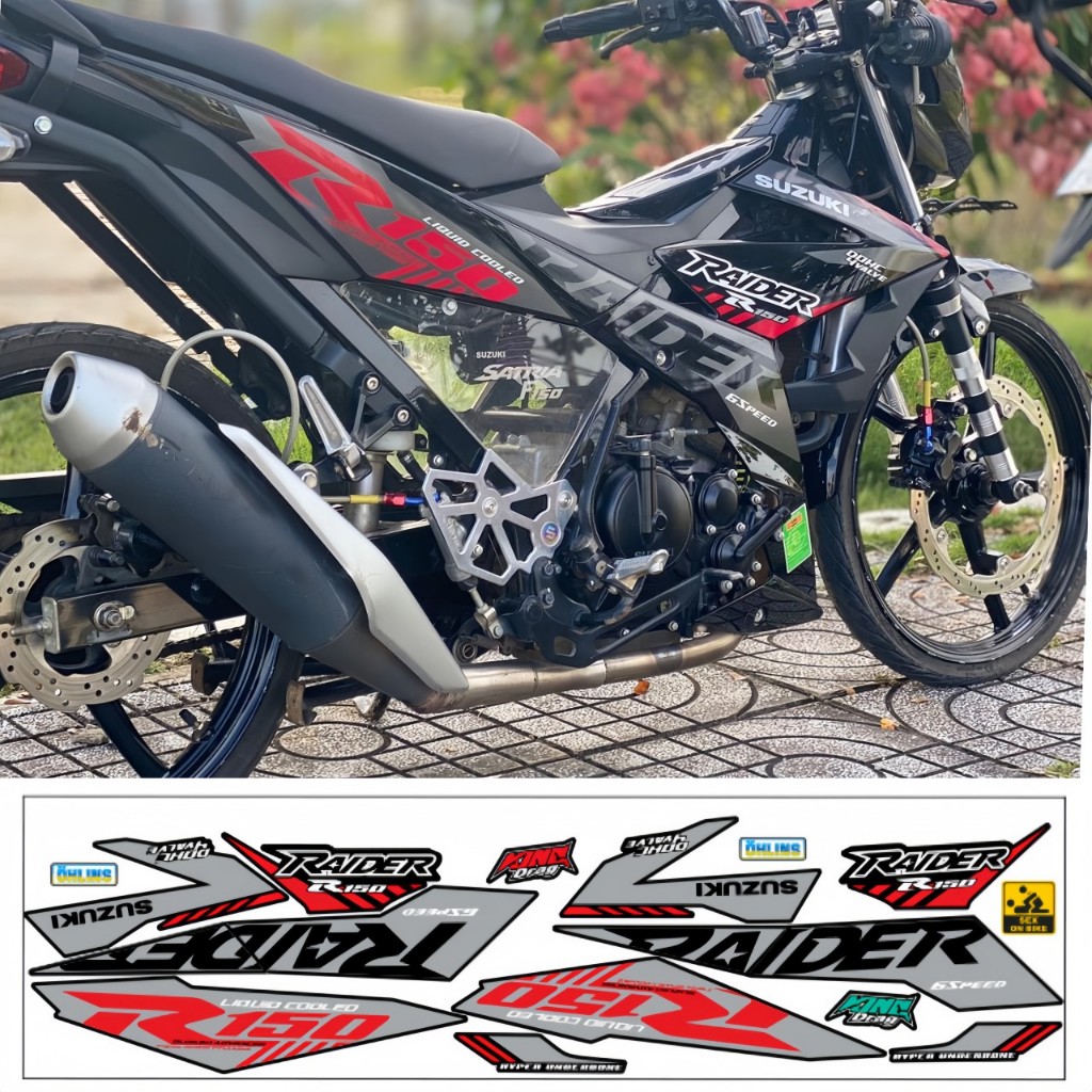 TEM RỜI RAIDER 150 CAO CẤP CHẤT LIEUJ IN 3 LỚP