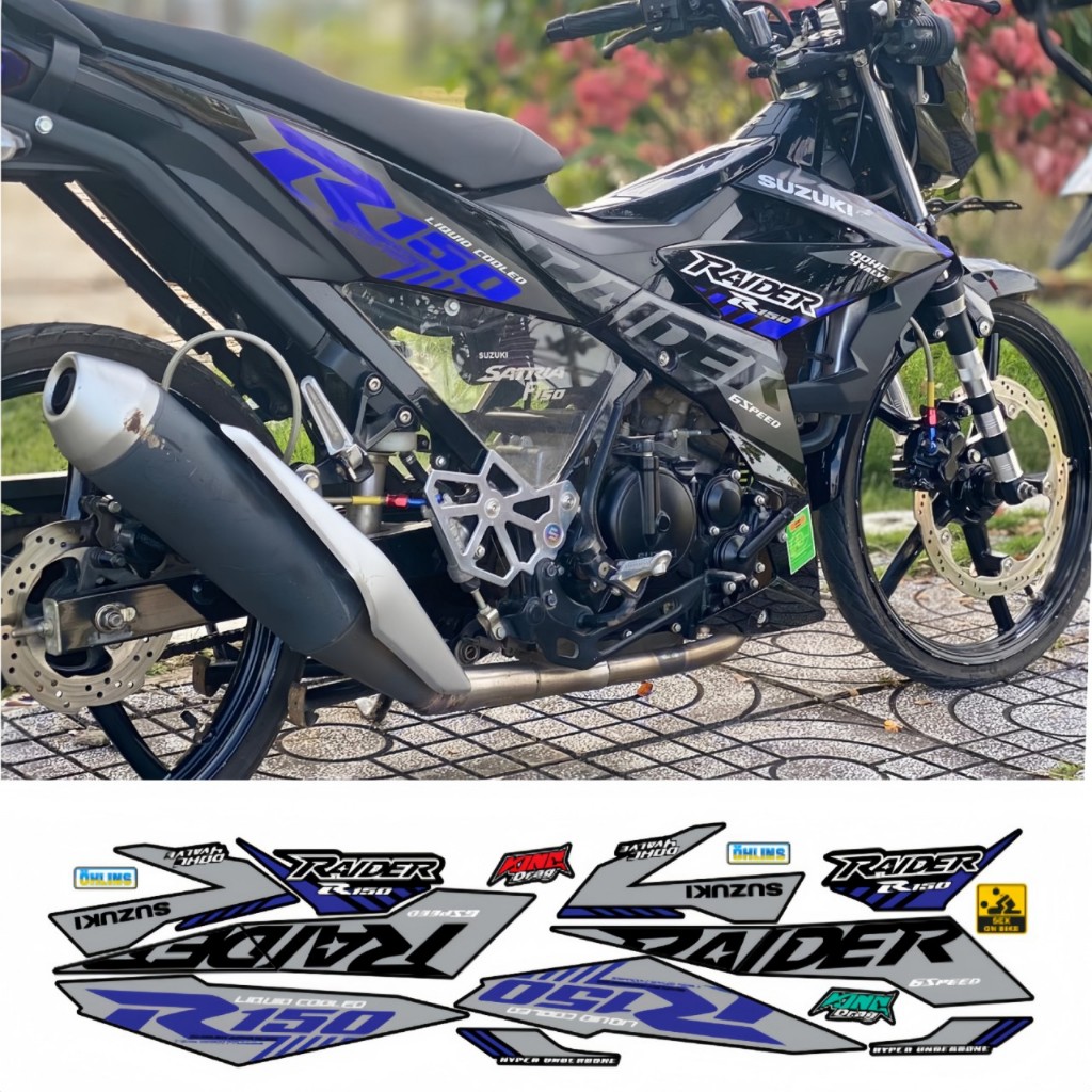 TEM RỜI RAIDER 150 CAO CẤP CHẤT LIEUJ IN 3 LỚP