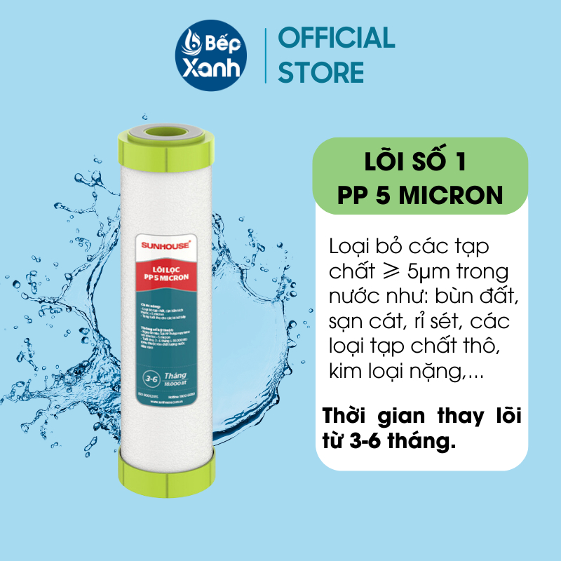 Ảnh Combo Lõi lọc nước số 1, 2 ,3 SUNHOUSE SHRLL1 SHRLL2 SHRLL3 2