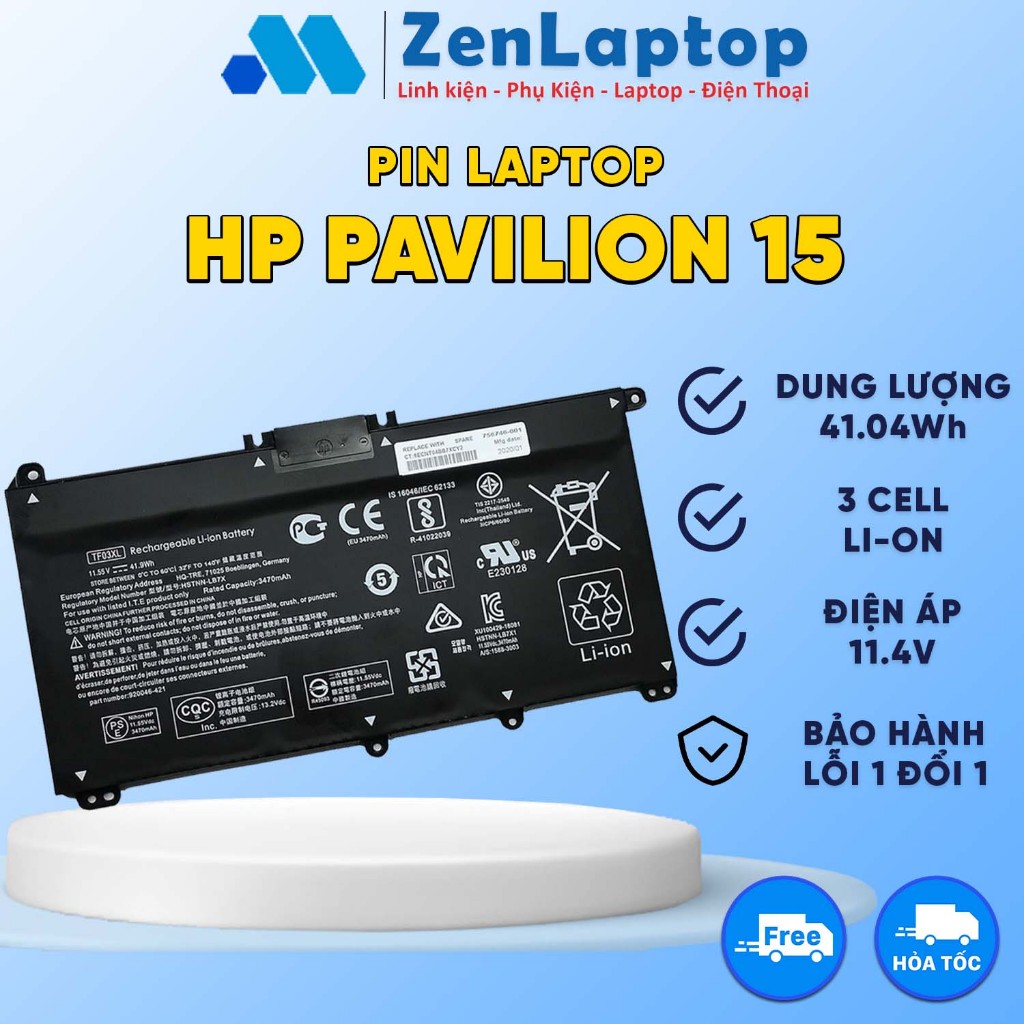 Pin Laptop HP Pavilion 15-CS 15-CW 15-DA 15-DB 14-CE 14-CF 14-CK 14-CM ...