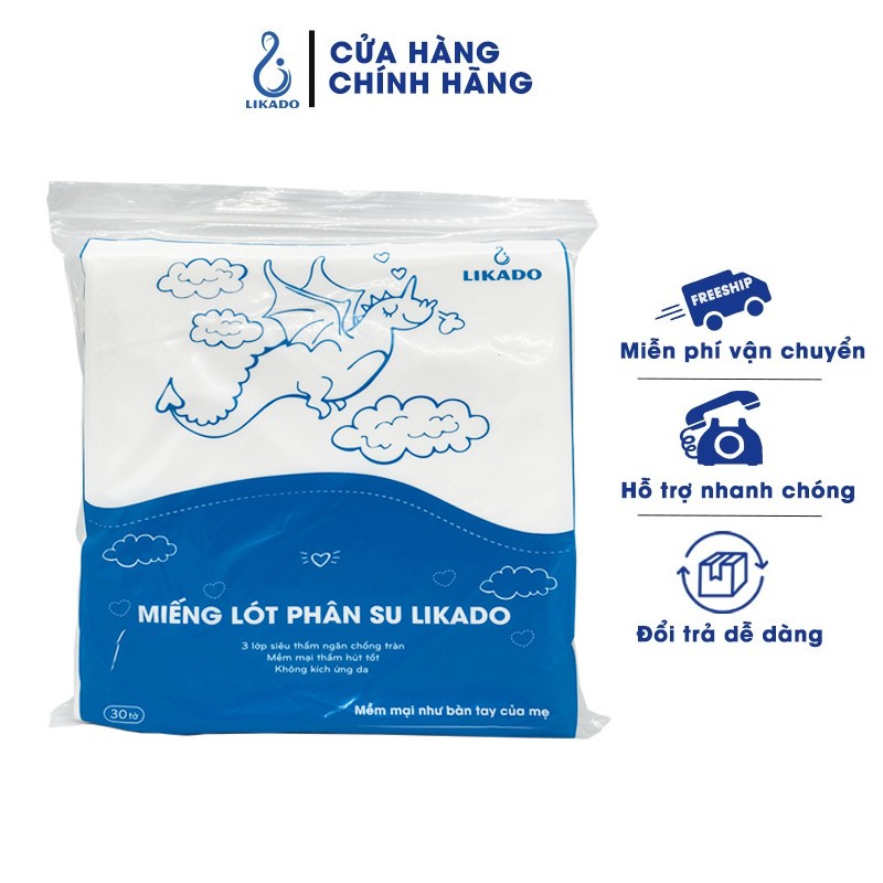Ảnh Miếng lót phân su cho bé LIKADO 3 lớp (1 túi) 1