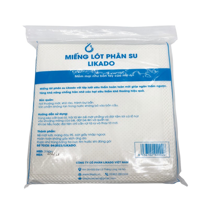 Ảnh Miếng lót phân su cho bé LIKADO 3 lớp (1 túi) 3