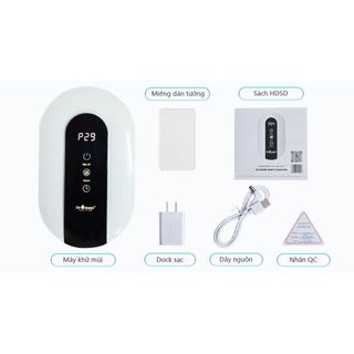 Máy khử mùi nhà vệ sinh DrOzone Smart Clean Pro - Diện tích sử dụng 10-25m2 - Hàng chính hãng