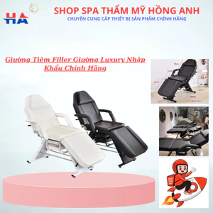 Giường Tiêm Filler - Giường Luxury Nhập Khẩu - Dùng Trong Phun Xăm Chăm Sóc Da Spa.