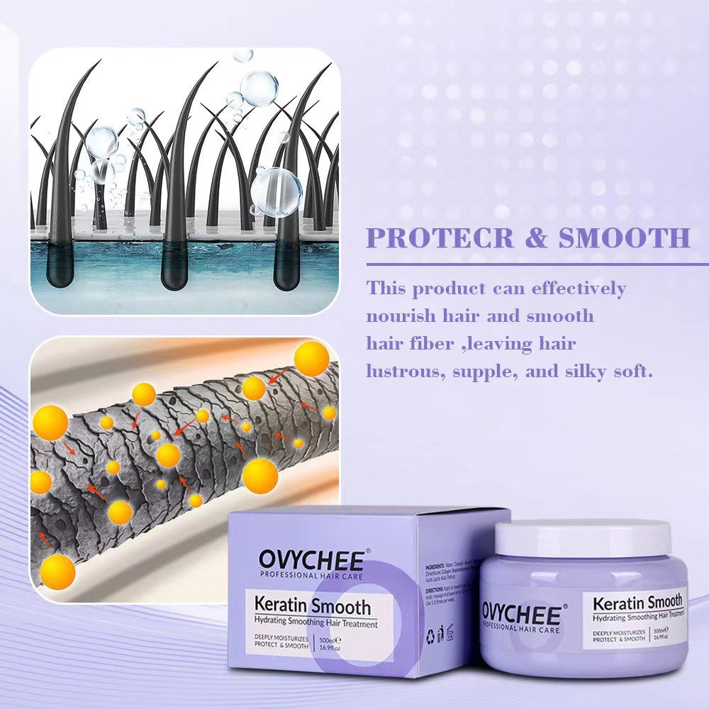 Kem Ủ Tóc OVYCHEE Argan Oil Hair Mask 500ml | Dưỡng Tóc Khô Xơ, Mềm Mượt, Bóng Khỏe.