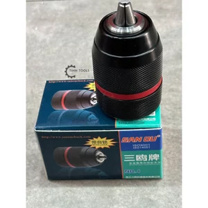 TinhTools Đầu kẹp mũi khoan AutoLock SAN OU bằng kim loại 10mm và 13mm chân ren 10mm và 13mm chất lượng cao