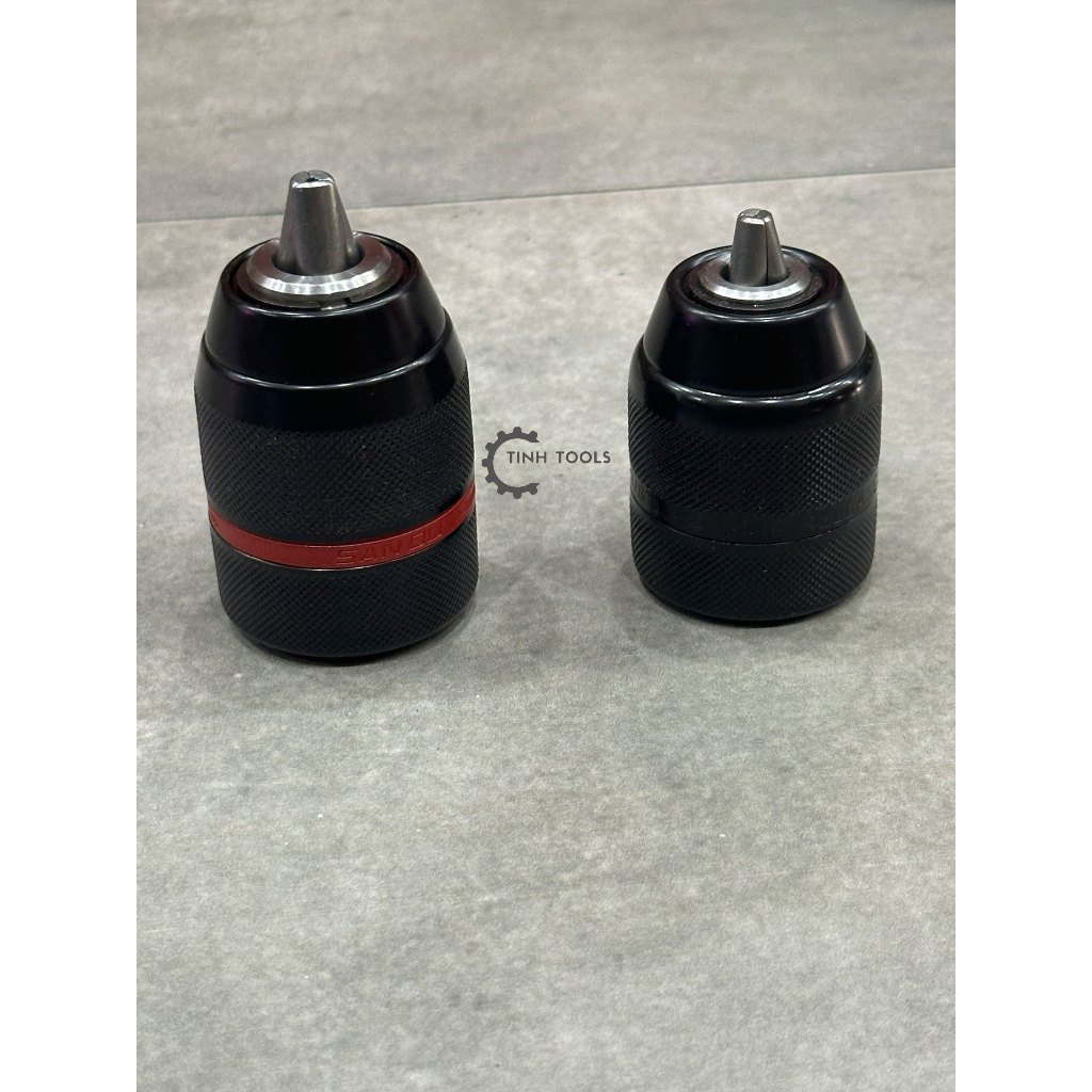 TinhTools Đầu kẹp mũi khoan AutoLock SAN OU bằng kim loại 10mm và 13mm chân ren 10mm và 13mm chất lượng cao