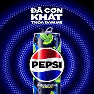 [HỎA TỐC] Thùng 24 Lon Nước Uống Có Gaz Pepsi Vị Chanh Không Calo, Không Đường (320ml/lon)