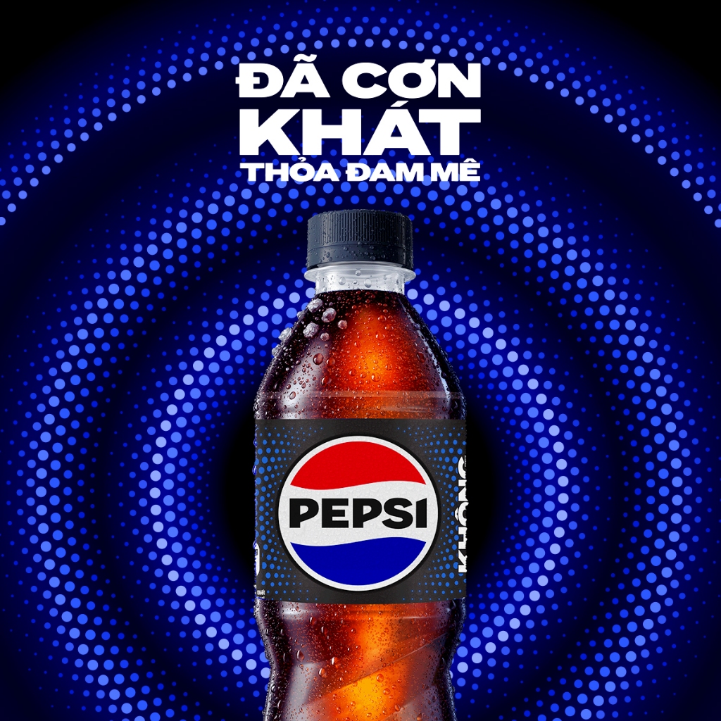 Ảnh [HỎA TỐC]Thùng 24 Chai Nước Ngọt Có Gaz Pepsi Không Calo (390ml /chai) 2