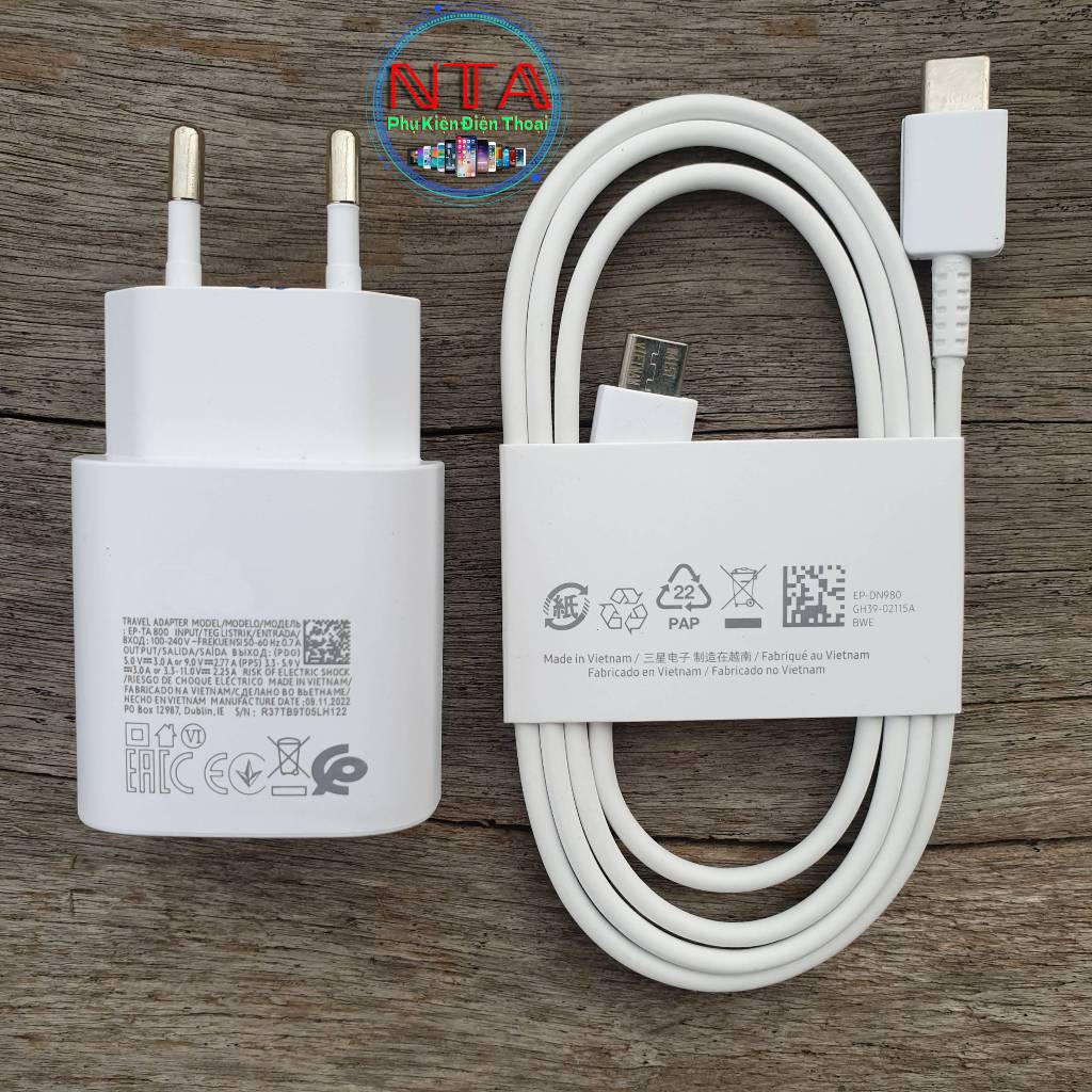 Sạc Siêu Nhanh SAMSUNG 25W tốc độ 2.0 Cáp Type C to C 10plus/S22 Ultra/S23 Ultra/S24ultra/S25Ultra/fold7/zflip6/ Tab S10