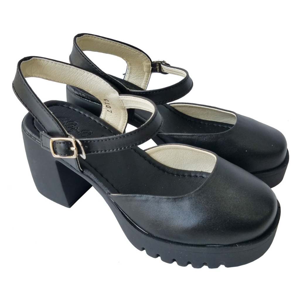 Giày Sandal Cao Gót Nữ BIGGBEN Da Bò Thật Cao 8 Phân HKD801