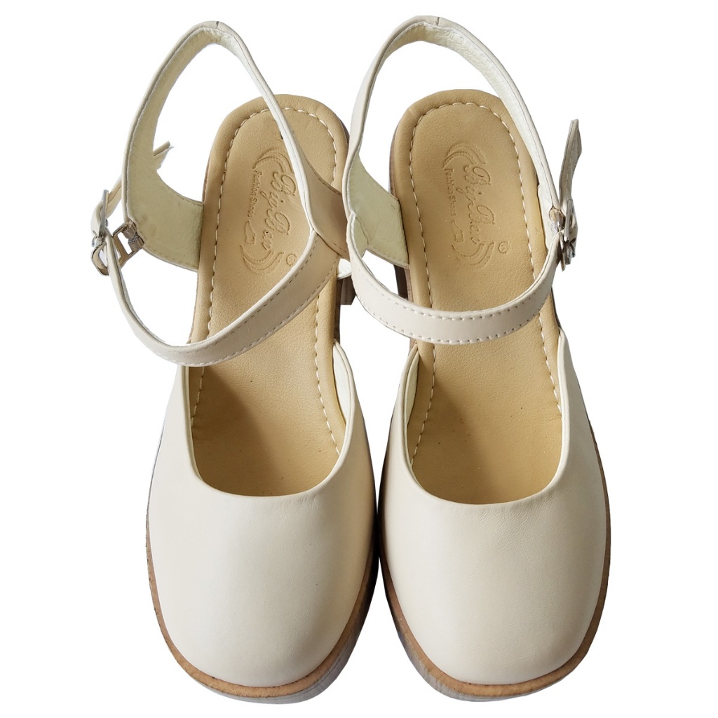 Giày Sandal Cao Gót Nữ BIGGBEN Da Bò Thật Cao 8 Phân HKD801