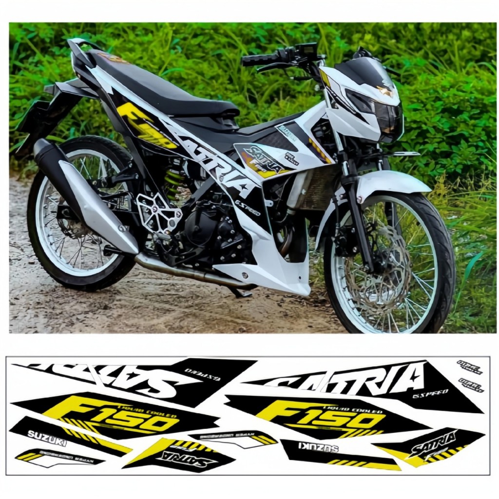 TEM RỜI SATRIA 150 CAO CẤP CHẤT LIEU IN 3 LOP CHỐNG NƯỚC KHÔNG PHAI MÀU.