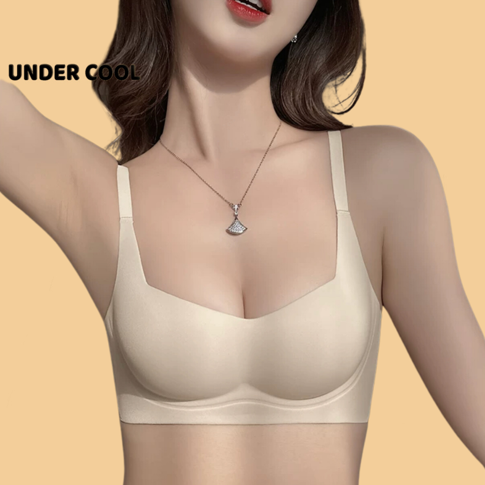 Áo Lót Nữ Đúc Su Không Gọng Đệm Mỏng UNDERCOOL Viền Giữ Form Áo Chống Chảy Xệ AL33