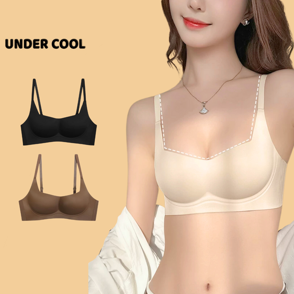 Áo Lót Nữ Đúc Su Không Gọng Đệm Mỏng UNDERCOOL Viền Giữ Form Áo Chống Chảy Xệ AL33