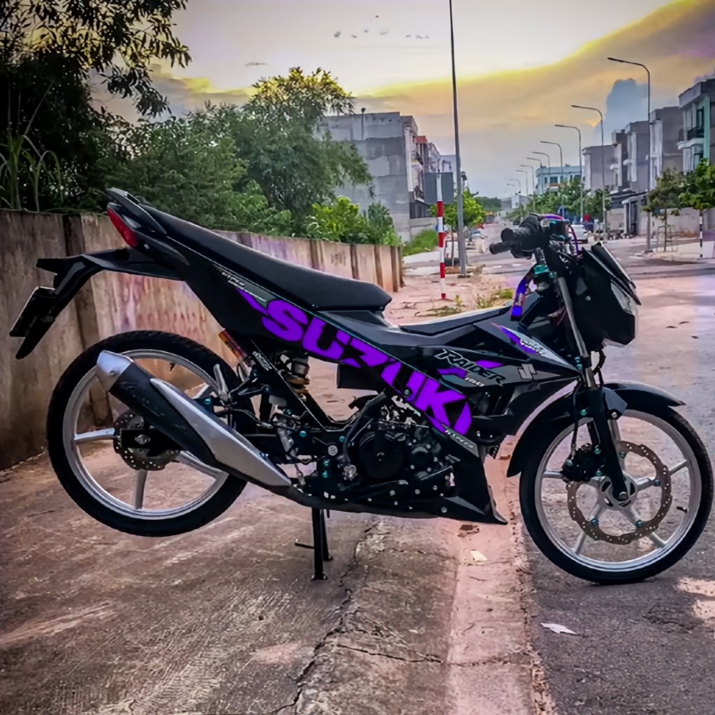 TEM RỜI RAIDER 150 CAO CẤP CHẤT LIỆU IN 3 LỚP CHỐNG NƯỚC KHÔNG PHAI MÀU