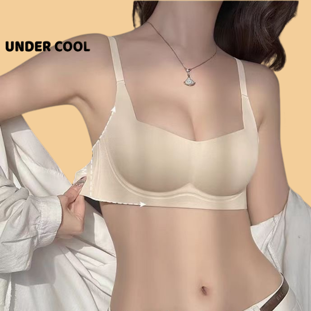 Áo Lót Nữ Đúc Su Không Gọng Đệm Mỏng UNDERCOOL Viền Giữ Form Áo Chống Chảy Xệ AL33