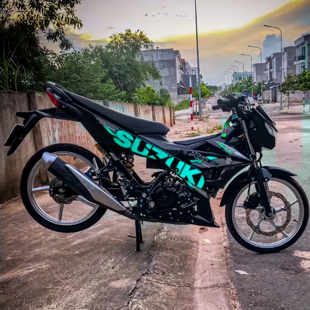 TEM RỜI RAIDER 150 CAO CẤP CHẤT LIỆU IN 3 LỚP CHỐNG NƯỚC KHÔNG PHAI MÀU