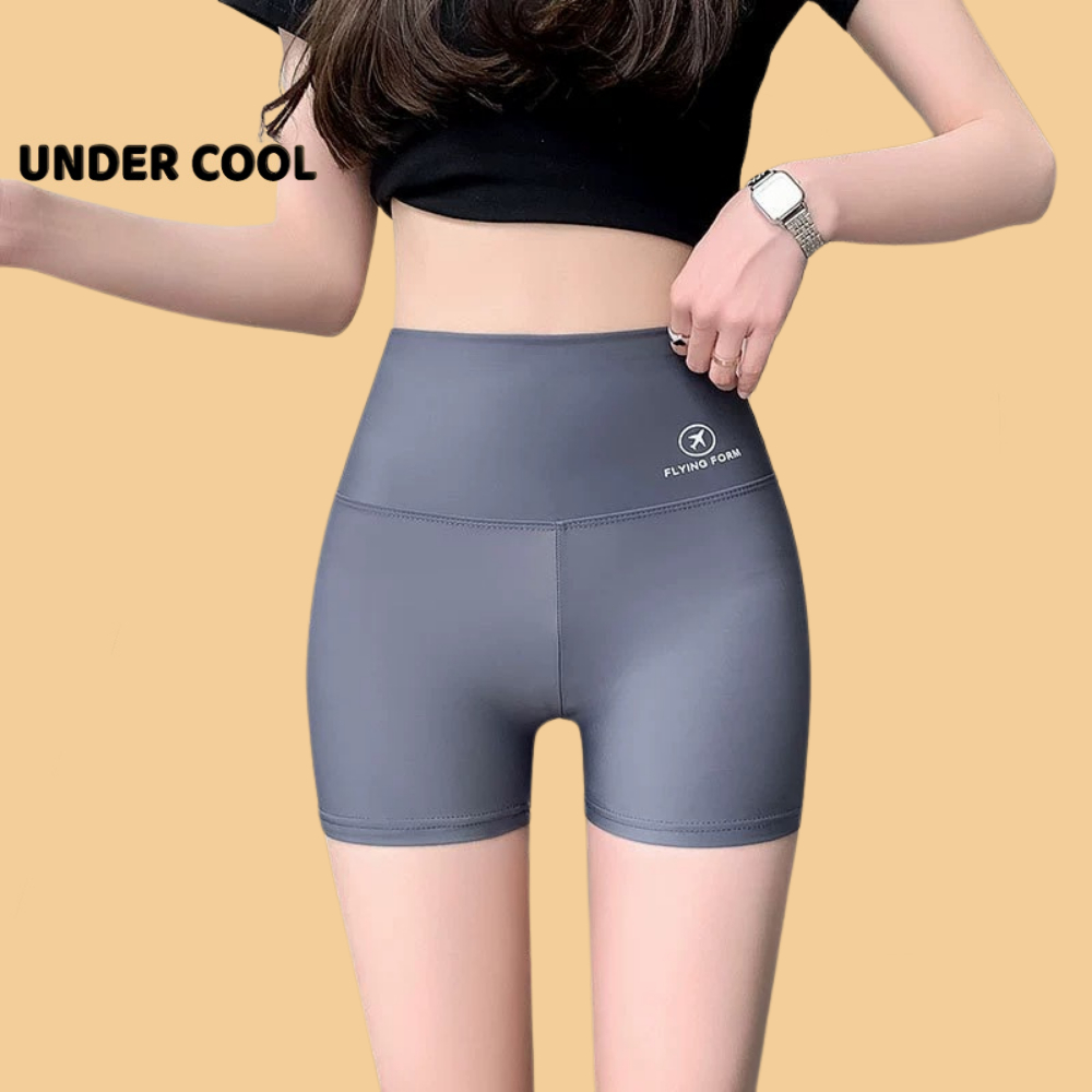 Quần Đùi Mặc Váy  - Thể thao UNDERCOOL Đúc Su Trơn Cạp Cao Không Lộ Viền  Gen Bụng Giảm Eo Nâng Mông QLD01