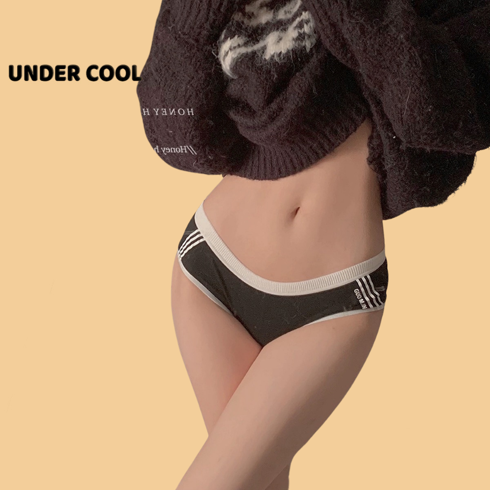 Quần Lót Nữ Cotton UNDERCOOL Phối Sọc Thể Thao Sexy QL11