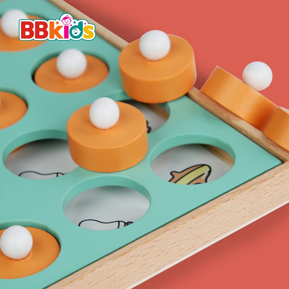 Bàn Cờ Đồ Chơi Trẻ Em BBkids, Bộ Đồ Câu Đố Bằng Gỗ, Đồ Chơi Montessori, Rèn Luyện Tư Duy - BB017