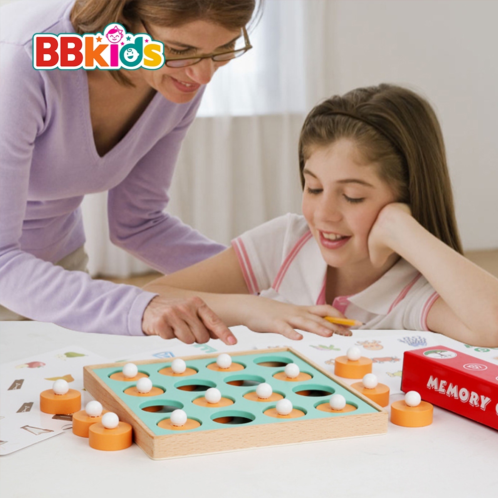 Bàn Cờ Đồ Chơi Trẻ Em BBkids, Bộ Đồ Câu Đố Bằng Gỗ, Đồ Chơi Montessori, Rèn Luyện Tư Duy - BB017
