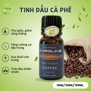 Tinh dầu xông thơm phòng thiên nhiên CAROLINE hương Cà Phê Full size mini - Chính hãng