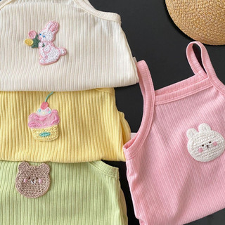 [Hàng thiết kế] Body 2 dây cho bé - bodysuit thun tăm mềm mát xinh xắn - bodychip bé gái bé trai