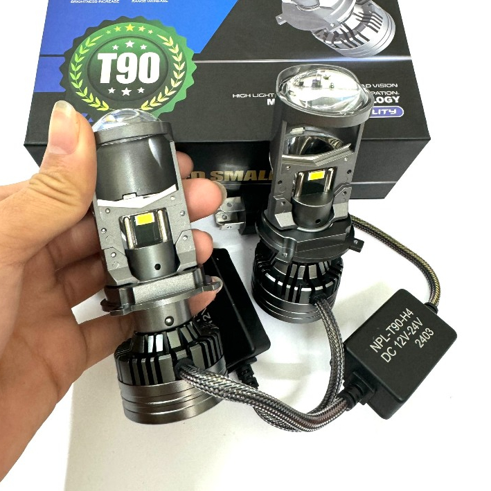 Đèn pha Led bi cầu T90 MỸ - 80w siêu sáng với 15 chip led 9 chip led ...