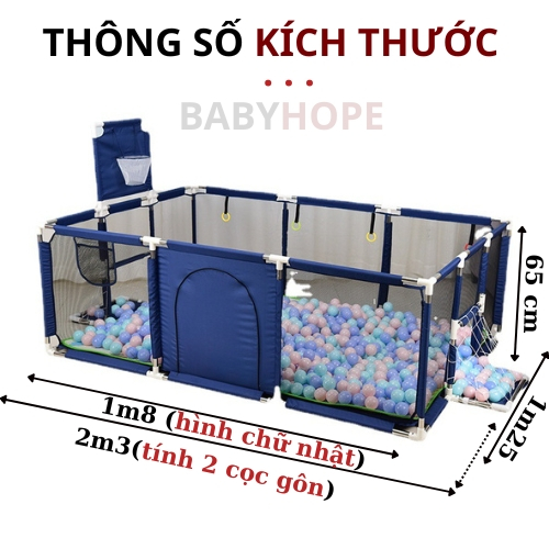 Quây bóng, nhà bóng cho bé hình lục giác, vuông , chữ nhật khung INOX TẶNG 10 BÓNG