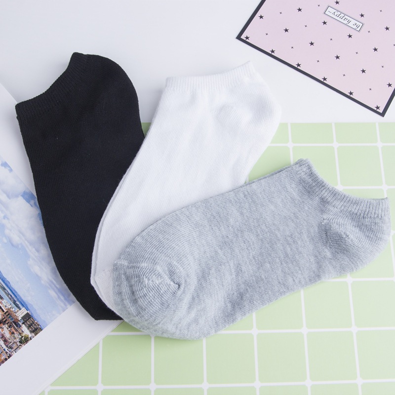 Tất nam nữ cổ ngắn chất liệu cotton mềm thoáng co gián kháng khuẩn tốt