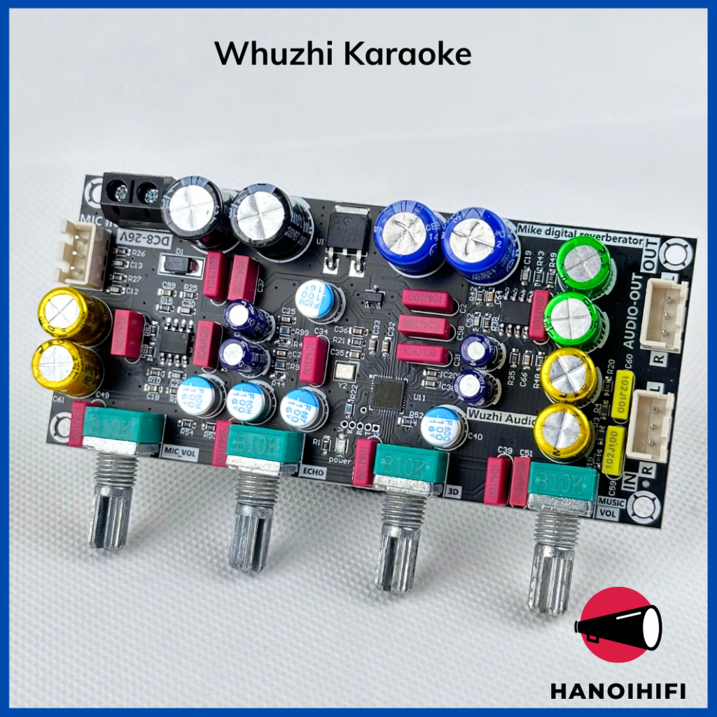 Mạch karaoke tạo vang Wuzhi ZK AMP, Mạch karaoke 2 mic. Reverb micro ...