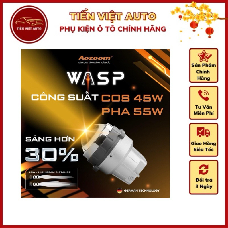 Bi gầm AOZOOM WASP FOG LIGHT, nhiệt màu 3000k/4300k | Shopee Việt Nam