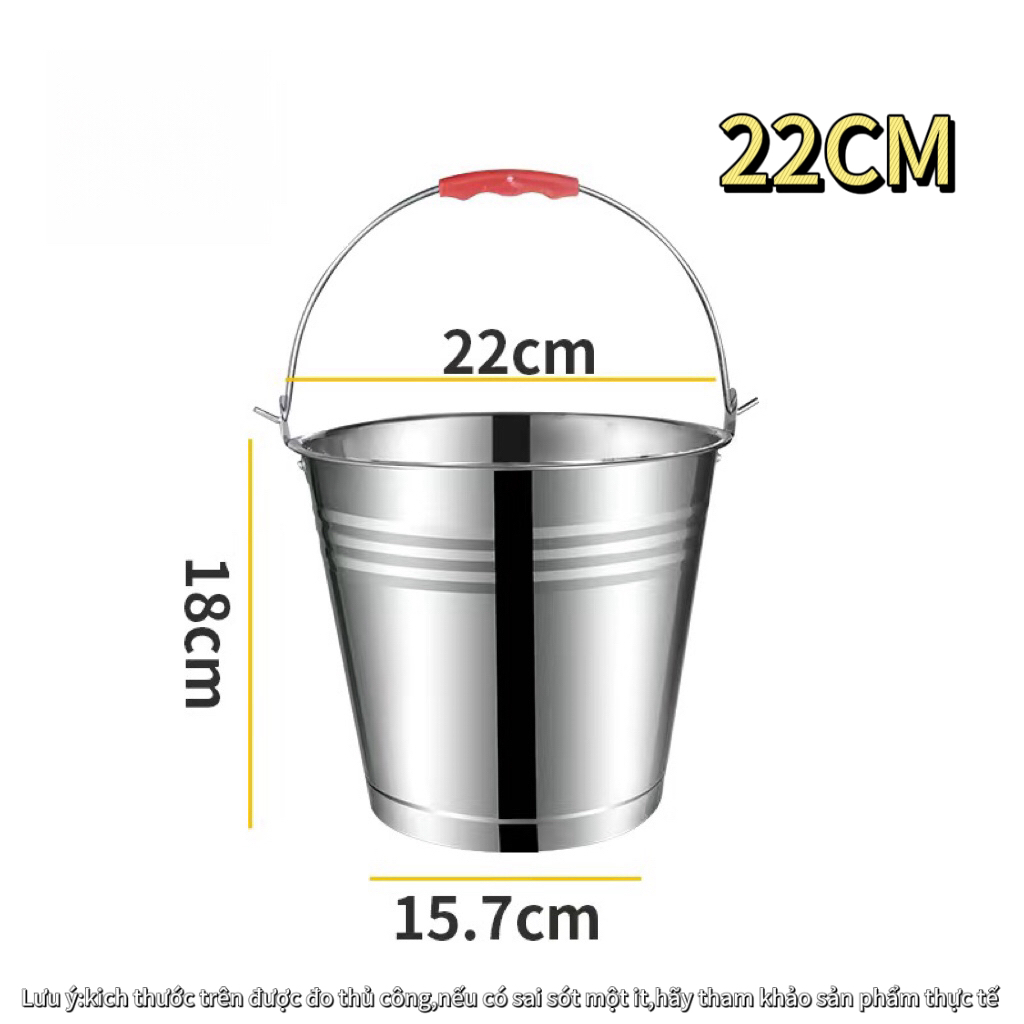 Xô Đá inox quai - XÔ ƯỚP LẠNH CHẤT LIỆU INOX KHÔNG GỈ - KHÔNG BẠC MÀU ...