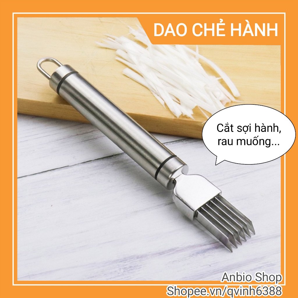 Dao cắt sợi hành, chẻ sợi rau muống, inox không gỉ có nắp đậy lưỡi dao ...